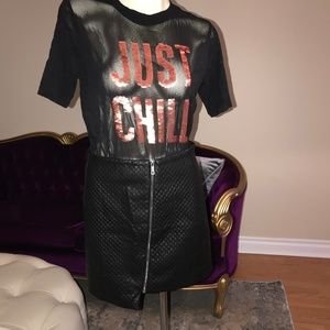 XXI Pleather skirt - size small